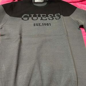 Guess Charcoal and Black Logo Sweatshirt